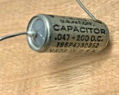 VITAMIN Q CAPACITOR ~ 0.047uF/200V ~ PIO ~ GUITAR ~ TONE ~ NOS ~ 196P ~ TESTED