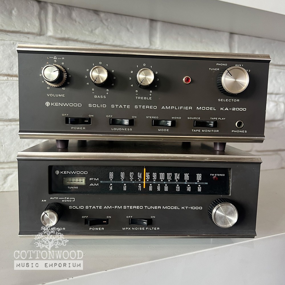 Vintage Kenwood KA-2000 Amplifier & KT-1000 Tuner Set | Fully Functional…