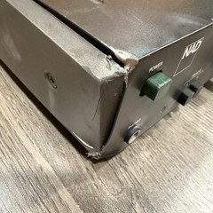 NAD 3125 Stereo Amplifier Vintage LEFT CHANNEL BROKE ( DAMAGED CASE )