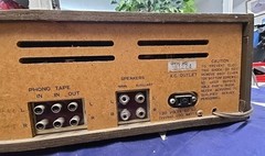Vintage Silver Face Denon MX-990B AM FM Multiplex Wood Receiver