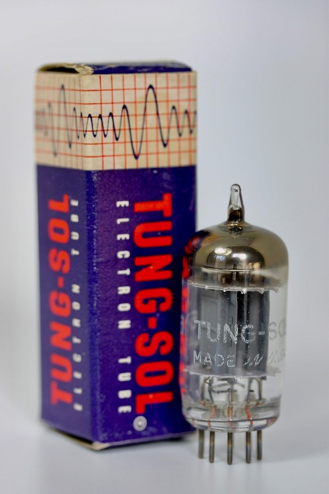5751 (Sub for 12AX7) NOS LEGENDARY TUNG-SOL U.S.A. LONG-PLATE TUBE D-GETTER 1964