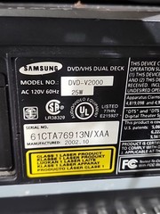 Lot of 6 – VCR VHS DVD Combo Players Magnavox, Phillips Samsung for Parts/Repair