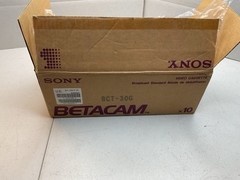 CASE OF 10 SONY BCT-30G/3 UC BETACAM VIDEO CASSETTE TAPES BETA MAX