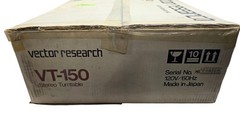 NEW Open Box Vector Research Belt Drive Turntable VT-150 – SEE BELOW!