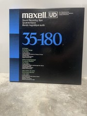 Maxell UD 35-180 N Reel to Reel Tape 10.5 inch NAB Metal Reel Vintage HiFi Audio