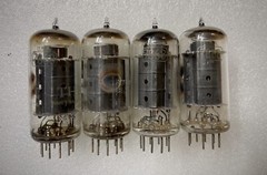 RCA 7868 7591A 7591 EL506 Black Plates Super Rare Tested NOS Matched Quad