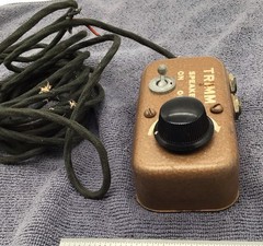 TRIMM Vintage Speaker On Off Control 1/4” Output Jacks Toggle On Off Circa 50’s