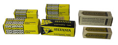 5 Sylvania 2 Realistic Tubes Radio-TV-Audio-Vacuum 6GH8A 6F6GT,10KR8,17JZ8,6F6GT