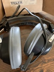 Vintage TELEX CS-7 (cat. # 61320 05) Mono (Dual) Headphone In Box