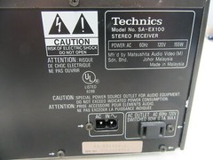 VINTAGE TECHNICS AV CONTROL STEREO RECEIVER SA-EX100 W/ REMOTE