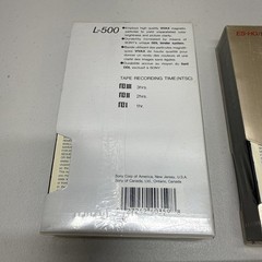 3 Sony Dynamicron L-750, 500 & ES-HG L-500 Betamax Video Tapes Beta 2 SEALED