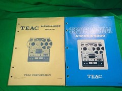 TEAC A-6100 / A-6300 Stereo Tape Deck Service Manual & Original Paperwork Lot