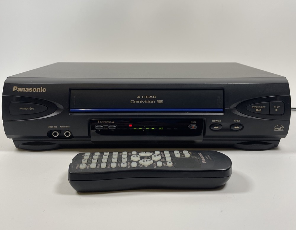 Panasonic PV-V4022 Omnivision Blue Line 4 Head VHS VCR Player With Remote