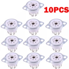 10X 7-Pin B7G Tube Socket For EAA91, EC92, 6Z4 6X4 1A2 6H2 6J5 Tube AMP DIY US
