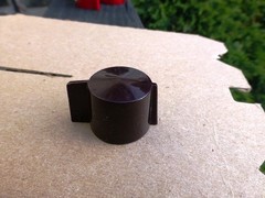 VOICE OF MUSIC One BROWN PLASTIC CONTROL KNOB On Off 1200 Model Turntable Early
