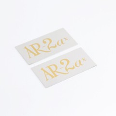 AR-2ax Speaker Grill Badges Aluminum 53.9mm(2.125″)X25.4mm(1″)GOLD
