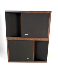 Bose 201 Series II Direct Reflecting Speakers Pair Walnut Tested Working USA