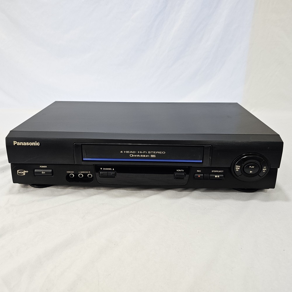 Panasonic PV-V4611 4 Head Hi-Fi Stereo VHS VCR Tested Working No Remote VCR+