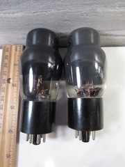 2 Pcs. 6Y6G Vacuum Tubes 1 Sylvania / 1 Raytheon tested