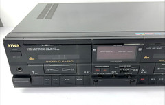Aiwa AD-WX808U Stereo Dual Cassette Deck For Parts Repair AS-IS Dolby B/C HX Pro