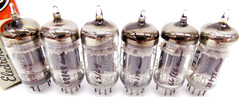 6 Nice Tested Vintage GE JG & USAF 5814A/6189 Military Issue Vacuum Tubes