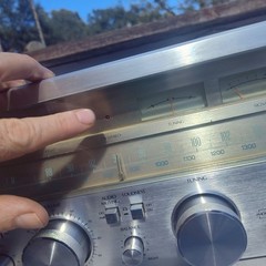 Sansui G-7500 Pure Power DC AM/FM Stereo Receiver Silver Face Wood Case