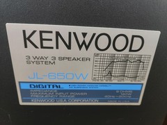 Vintage Kenwood JL-650W Three-Way Speaker Cabinets – Both