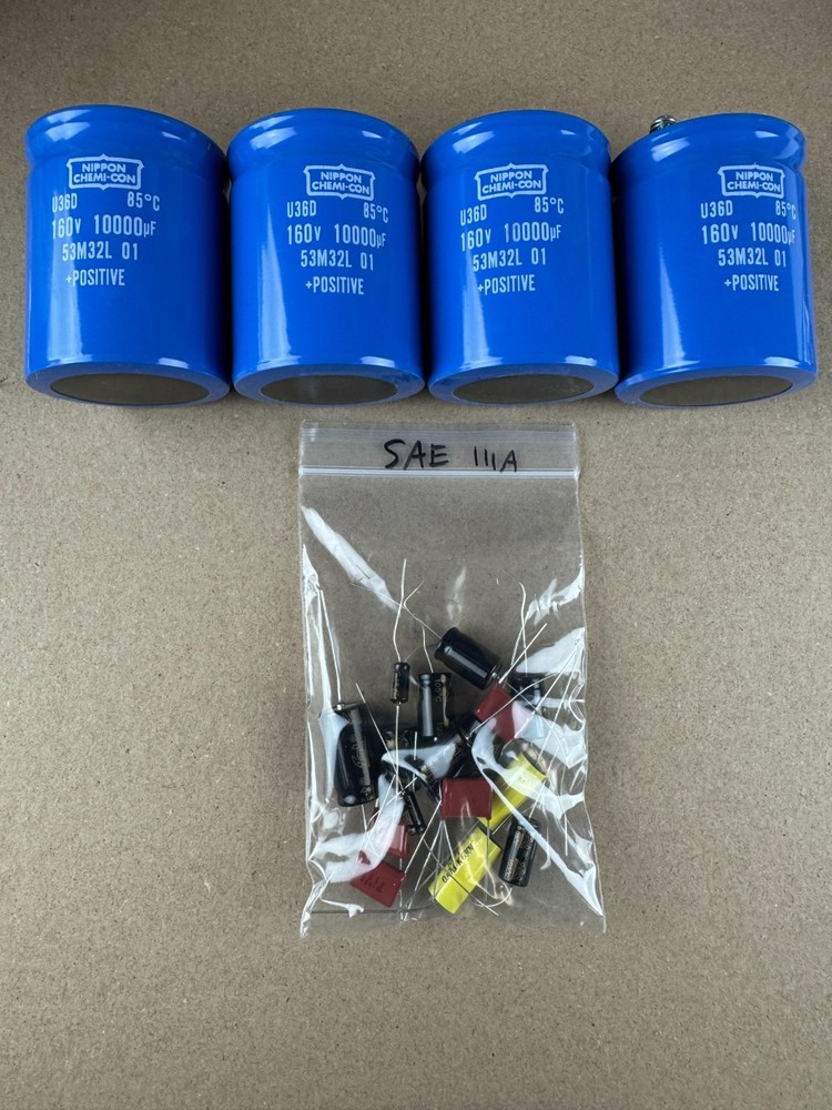 SAE Mark III IIIA IIB IV B COMPLETE Recap Kit High-Quality Amplifier Rebuild