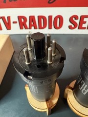 Matched Pair 1959 RCA 6C5 Metal Tubes 539C Tested NOS NIB 🔈