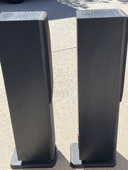Polk Audio RT800 Vintage 1980s Stand Speakers Pair Black Gray 3.5 ft Tower Works