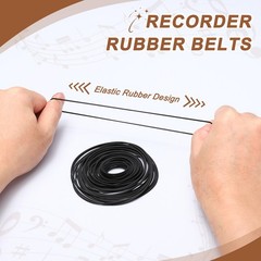 30Pcs Recorder Rubber Belts 40-135mm Mix Square Cassette Recorder(1mm Width)