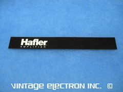 NOS HAFLER “Hafler Amplifier” Front Panel Self-Adhesive Logo Strip: ($13.95/ea)