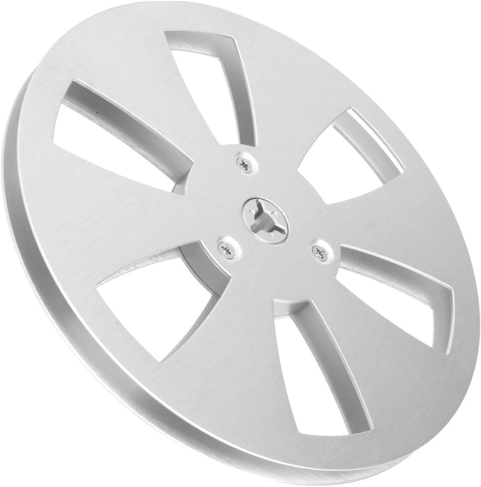 1/4 7 Inch Empty Reel for to Tape Recorder Open Silver