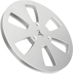1/4 7 Inch Empty Reel for to Tape Recorder Open Silver