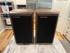 Cerwin Vega AT-8 Vintage 2-WAY Floor Speakers Refoamed Woofers Tested Late 1980s