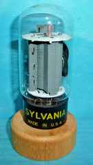 1 Sylvania 6L6GC Tube Grey Plates Halo Getter Tested