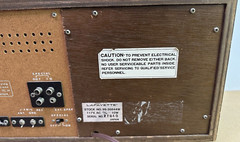 Lafayette AM/FM Plug in Wood Cabinet Tabletop Radio 99-35644W Japan Tested