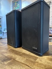 Vintage Mini Advent Bookshelf Indoor Outdoor Speakers Pair Tested Working