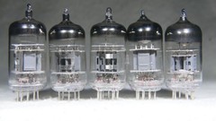 Five (5) 12AX7/ECC83 Made in China and Russia