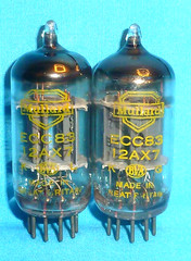 2-Mullard 12AX7 ECC83 Vintage Electronic Tubes