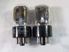 2 Pcs. Ward’s Airline Vacuum Tubes 6SN7GTA tested