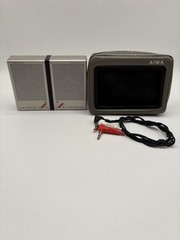 Aiwa SC-A3 Compact Speaker System with Carrying Case and Audio Cables -Working
