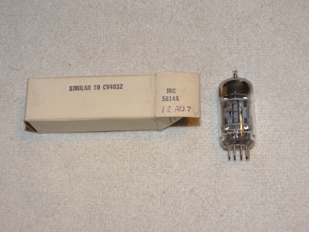 2 x 5814A (12AU7) RCA Tubes*Super Strong Pair*Black-O*NOS_NIB* #R5