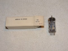 2 x 5814A (12AU7) RCA Tubes*Super Strong Pair*Black-O*NOS_NIB* #R5