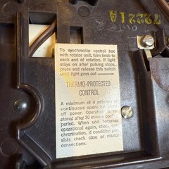 Vintage Alliance Tenna-Rotor Control Box Model U-100 Antenna Rotator Brown Gold