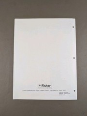 Fisher CA-M100 Pre/Main Amplifier Service Manual D-3407