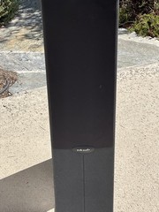 Polk Audio RT800 Vintage 1980s Stand Speakers Pair Black Gray 3.5 ft Tower Works
