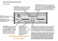 30-Page DBX 1BX Instruction Manual with Schematic and Glossary (Reprint)