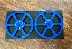 7 Inch Metal Reels Aluminum Pair For Pioneer Reel To Reel Deck RT-707 Blue