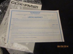 New Pioneer CDX-FM121 Universal Multi-CD System 12- Disc Multi-Play/FM Modulator
